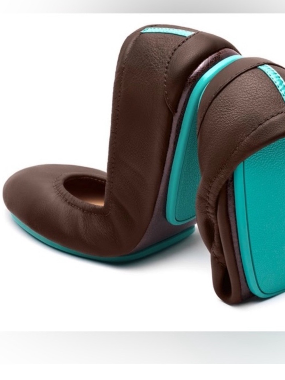 Tieks Chocolate Brown Ballet Flat Size 9 EUC